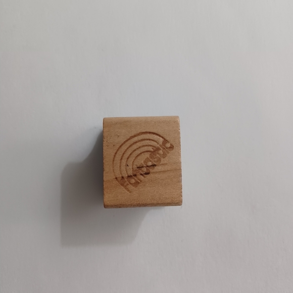 🔥4/$20 "Fantastic" School Teacher  Wood/Rubber Stamp Vintage Mounted *INK STAIN - Picture 3 of 11